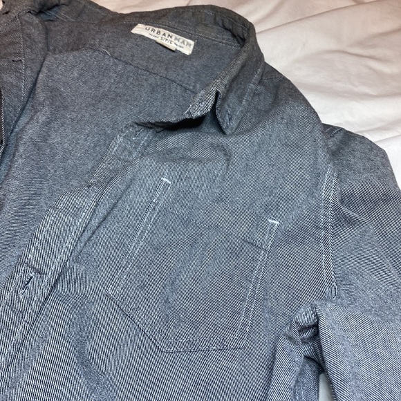 Urban Man - Grey Button Down Men Shirt size - Small - Picture 7 of 7